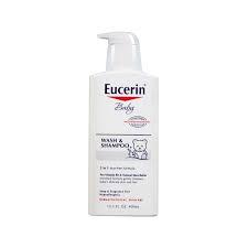 Eucerin Baby Wash and Shampoo Unscented (532ml)